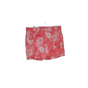 Isaac Mizarhi Orange and Red Floral Shorts